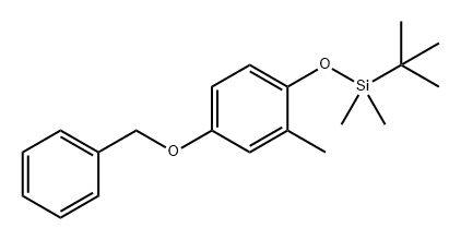 Benzene, 1-[[(1,1-dimethylethyl)dimethylsilyl]oxy]-2-methyl-4-(phenylmethoxy)-