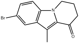 Pyrido[1,2-a]indol-9(6H)-one, 2-bromo-7,8-dihydro-10-methyl- Struktur