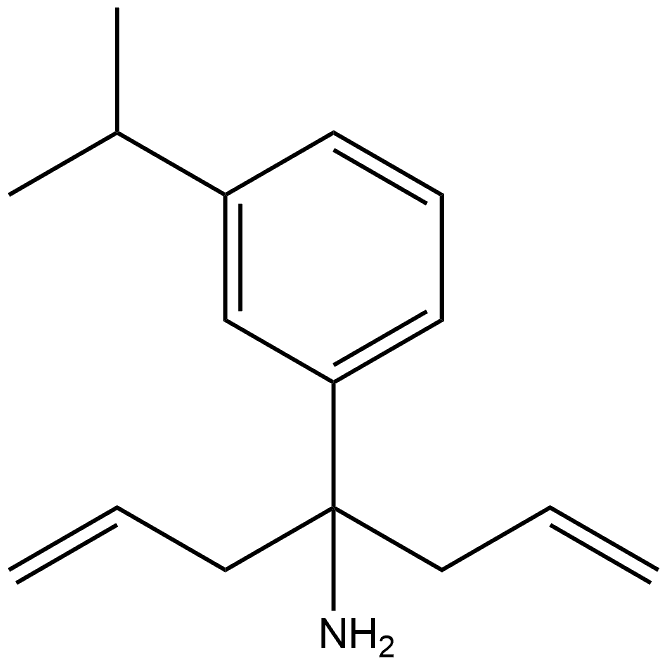 4-(3-isopropylphenyl)hepta-1,6-dien-4-amine Struktur