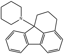 1-(5,6-dihydro-(4H)-fluoranthen-6a-yl)piperidine  Struktur