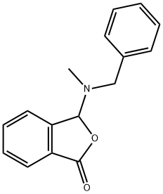 1(3H)?-?Isobenzofuranone, 3-?[methyl(phenylmethyl?)?amino]?- Struktur