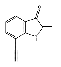 1H-Indole-2,3-dione, 7-ethynyl- Struktur