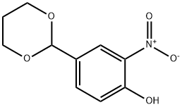 4-(1,3-dioxan-2-yl)-2-nitrophenol Struktur