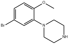 1-(5-bromo-2-methoxyphenyl)piperazine Struktur