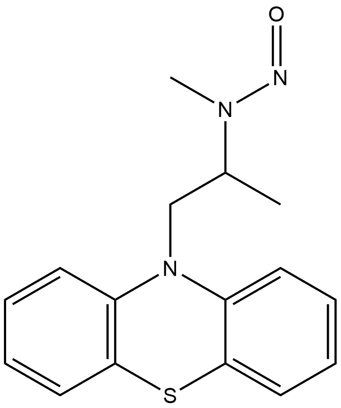 10H-Phenothiazine-10-ethanamine, N,α-dimethyl-N-nitroso- Struktur