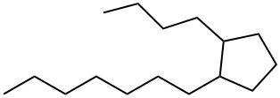 1-Butyl-2-heptylcyclopentane Struktur