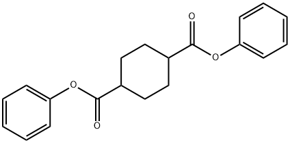 1,4-Cyclohexanedicarboxylic acid, 1,4-diphenyl ester Struktur