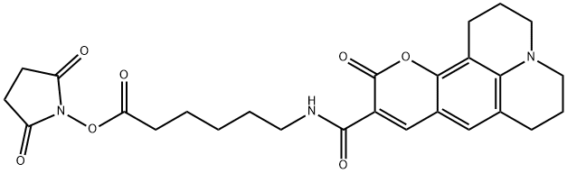 Coumarin 343 X NHS ester Struktur