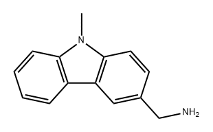 9H-Carbazole-3-methanamine, 9-methyl- Struktur