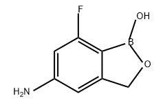 2,1-Benzoxaborol-5-amine, 7-fluoro-1,3-dihydro-1-hydroxy- Struktur