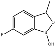 6-Fluoro-1,3-dihydro-1-hydroxy-3-methyl-2,1-benzoxaborole Struktur