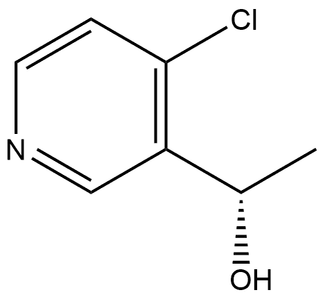 3-Pyridinemethanol, 4-chloro-α-methyl-, (αS)- Struktur