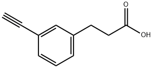 3-(3-Ethynyl-phenyl)-propionic acid Struktur