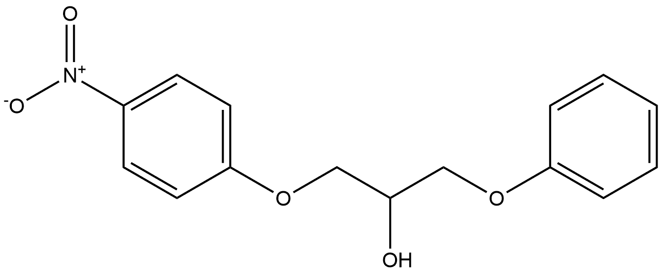 1-(4-Nitrophenoxy)-3-phenoxy-2-propanol Struktur