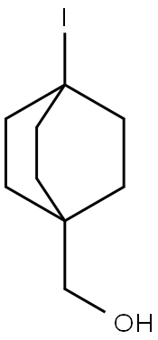 Bicyclo[2.2.2]octane-1-methanol, 4-iodo- Struktur