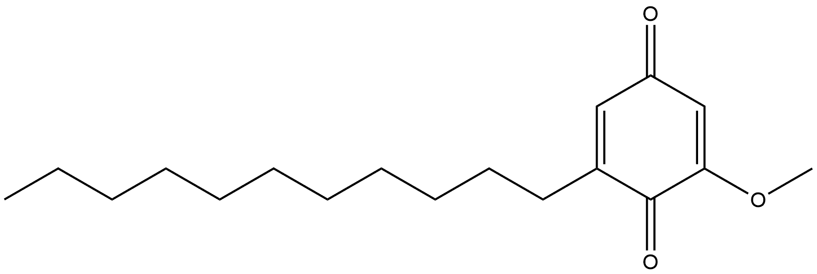 2-Methoxy-6-undecyl-1,4-benzoquinone Struktur