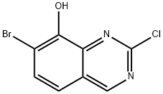 8-Quinazolinol, 7-bromo-2-chloro- Structure