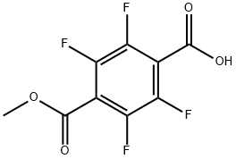 1,4-Benzenedicarboxylic acid, 2,3,5,6-tetrafluoro-, 4-methyl ester Struktur