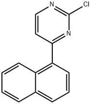 Pyrimidine, 2-chloro-4-(1-naphthalenyl)- Struktur