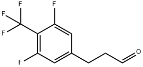 Benzenepropanal, 3,5-difluoro-4-(trifluoroMethyl)- (or 3-(3,5-Difluoro-4-trifluoroMethylphenyl)propionaldehyde ) Struktur