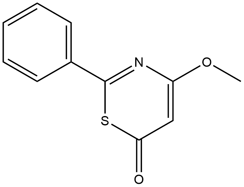 4-Methoxy-2-phenyl-6H-1,3-thiazin-6-one Struktur