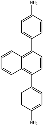 Benzenamine, 4,4'-(1,4-naphthalenediyl)bis- Struktur