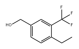 Benzenemethanol, 4-ethyl-3-(trifluoromethyl)- Struktur