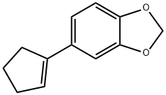 1,3-Benzodioxole, 5-(1-cyclopenten-1-yl)- Struktur