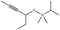 Silane, [(1-?ethyl-?2-?butyn-?1-?yl)?oxy]?dimethyl(1-?methylethyl)?- Struktur