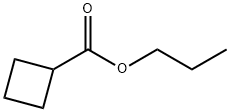 Cyclobutanecarboxylic acid propyl ester Struktur