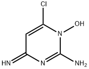 2-Pyrimidinamine, 6-chloro-1,4-dihydro-1-hydroxy-4-imino- Struktur