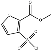 Methyl 3-(chlorosulfonyl)-2-furancarboxylate Struktur