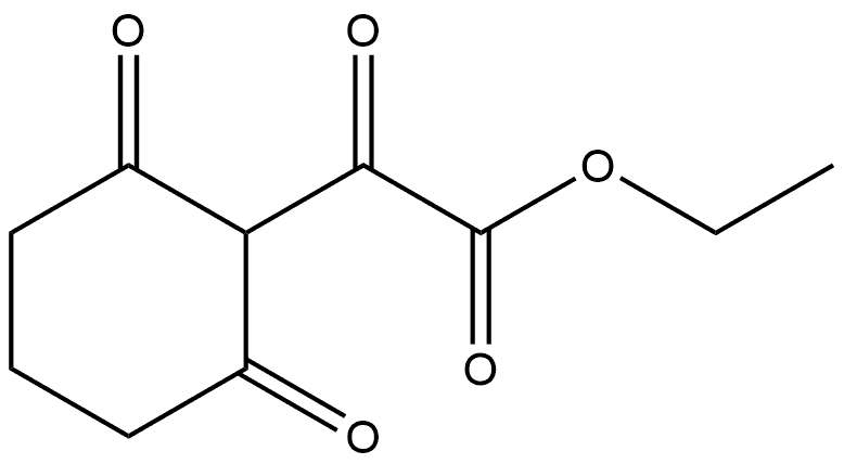 Cyclohexaneacetic acid, α,2,6-trioxo-, ethyl ester Struktur