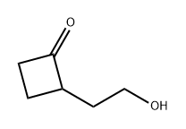 Cyclobutanone, 2-(2-hydroxyethyl)- Struktur