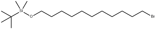 Silane, [(11-bromoundecyl)oxy](1,1-dimethylethyl)dimethyl- Struktur