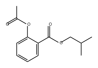 Benzoic acid, 2-(acetyloxy)-, 2-methylpropyl ester Struktur