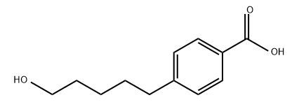 Benzoic acid, 4-(5-hydroxypentyl)- Struktur