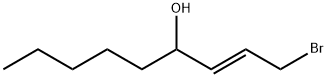 2-Nonen-4-ol, 1-bromo-, (2E)- Struktur