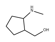 Cyclopentanemethanol, 2-(methylamino)- Struktur