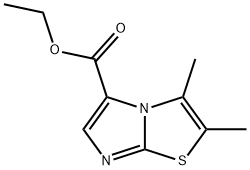 Imidazo[2,1-b]thiazole-5-carboxylic acid, 2,3-dimethyl-, ethyl ester Struktur