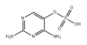 5-Pyrimidinol, 2,4-diamino-, 5-(hydrogen sulfate) Struktur