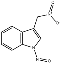 N(1)-nitroso-3-nitromethylindole Struktur