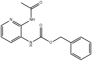 Carbamic acid, [2-(acetylamino)-3-pyridinyl]-, phenylmethyl ester (9CI) Struktur