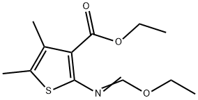 3-Thiophenecarboxylic acid, 2-[(ethoxymethylene)amino]-4,5-dimethyl-, ethyl ester