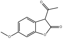 2(3H)-Benzofuranone, 3-acetyl-6-methoxy- Struktur