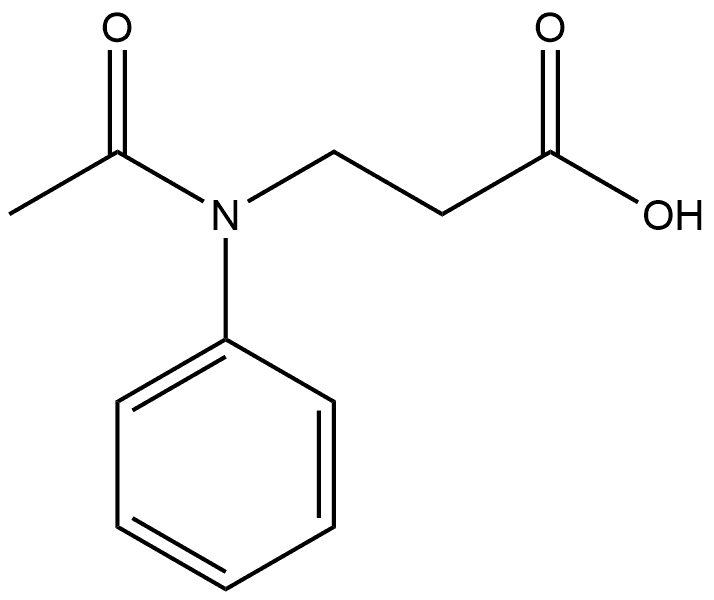 β-Alanine, N-acetyl-N-phenyl- Struktur