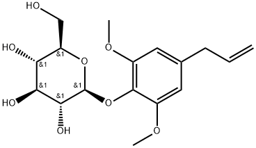 4-Allyl-2,6-dimethoxyphenyl glucoside Struktur