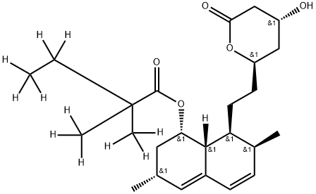 Simvastatin-d11 (2,2-dimethylbutyrate-d11) Struktur