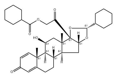 Ciclesonide 21-Cyclohexanoyl Analog Struktur