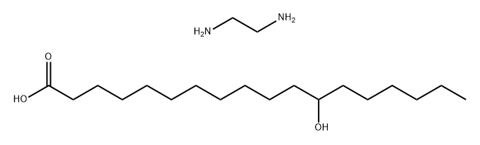 Octadecanoic acid, 12-hydroxy-, reaction products with ethylenediamine Struktur